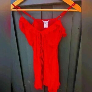 La Vie En Rose Ruby Red Lingerie - bnwot size small